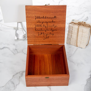 First anniversary Personalized storage box Hard-wood box Cherished memories Love celebration Anniversary gift Memory keeper Special occasion Romantic gift Unique present