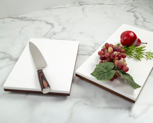 Where you can have robust elegance and rustic sophistication, our Black Walnut & Corian Charcuterie Board is the perfect choice! Ideal for housewarming, weddings or any occasion, this beautiful and practical cheese board makes a great gift for him or her. Impress your guests with a stylish and sophisticated charcuterie board!