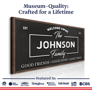 Welcome Home Wall Sign