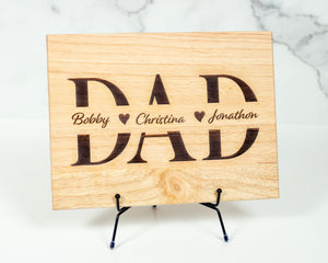 Custom Father's Day Gift - Personalized Cutting Board for dad (Copy)