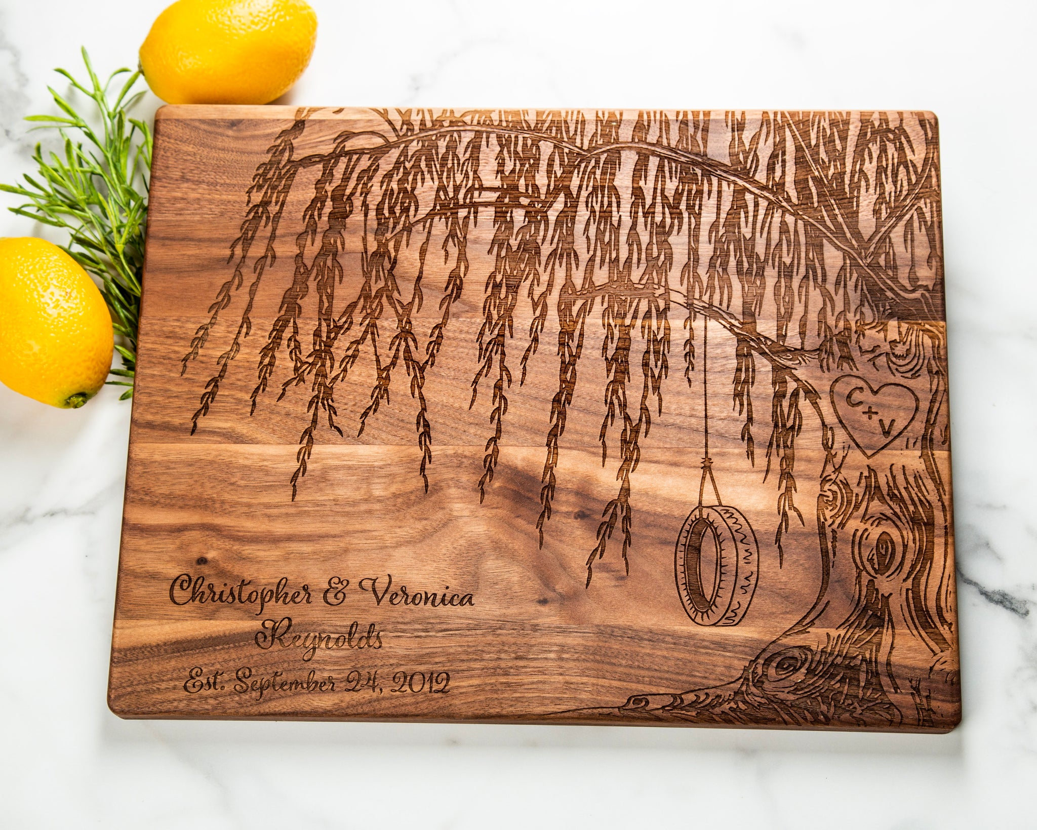 Personalized Cutting Board Laser Engraved