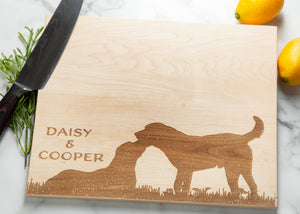 This custom Labrador Retriever Cutting Board is perfect for a dog mom, housewarming celebration, or as a gift for him or her! Constructed from sturdy, long-lasting wood, it will remain a reliable companion for years to come. Add a personal touch with an engraved message for your beloved pup!